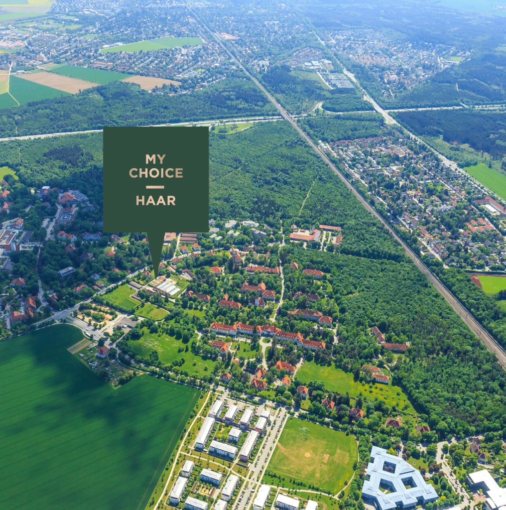 Luftbild Haar bei München